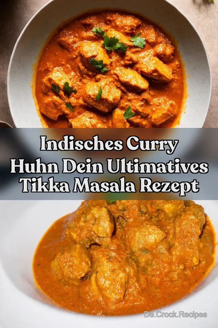 Indisches Curry Huhn Dein Ultimatives Tikka Masala Rezept