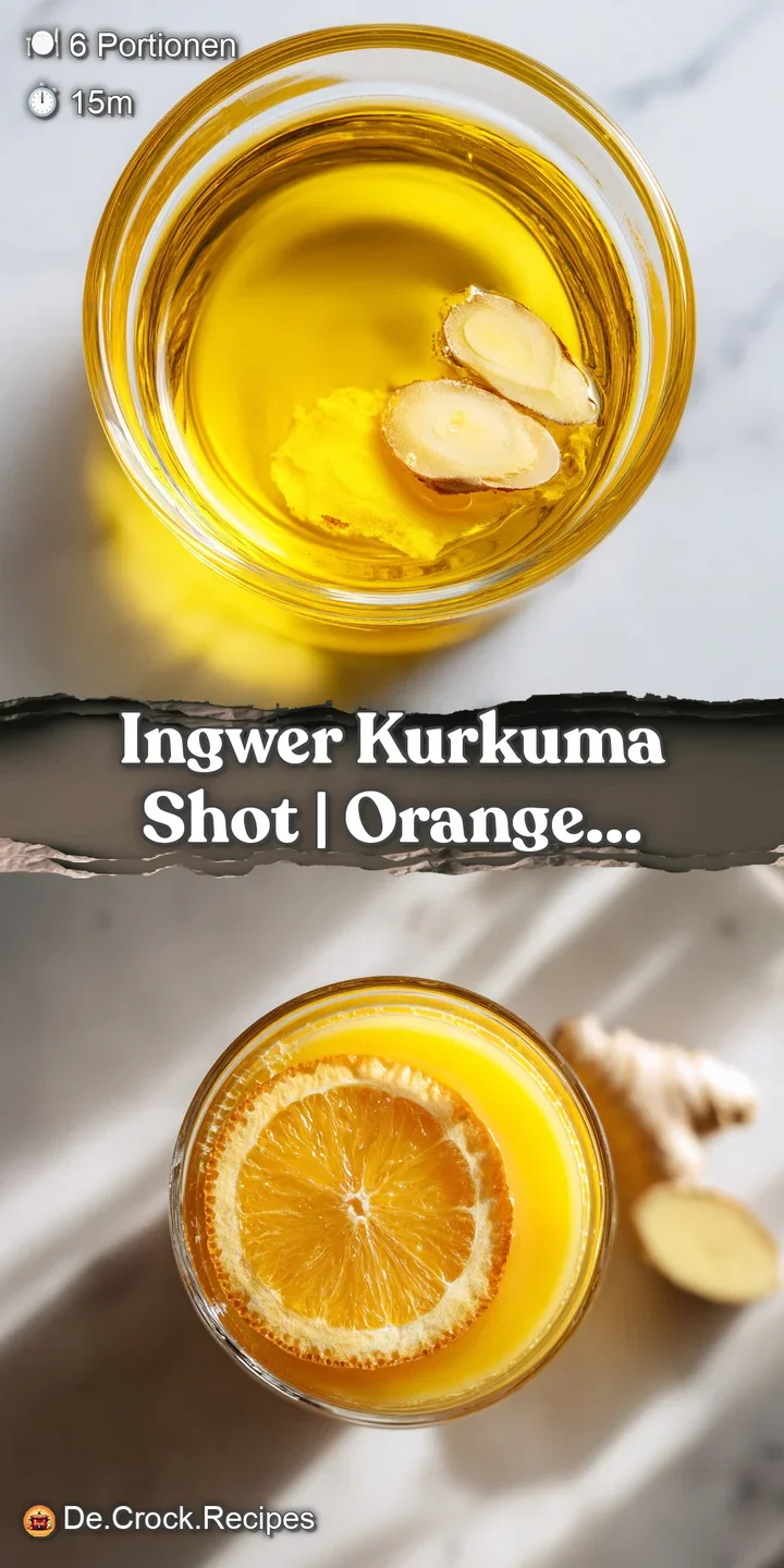 Close-up of a vivid, opaque orange wellness drink with tiny bubbles and a chilled, misty glass texture.