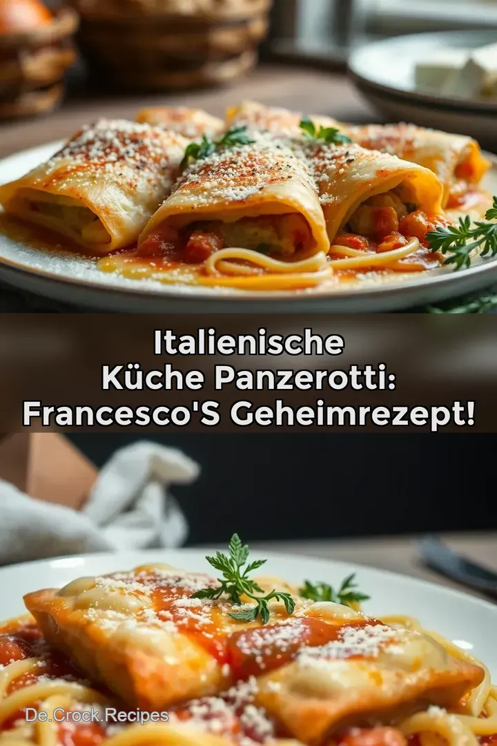 Italienische Küche Panzerotti: Francesco&#039 s Geheimrezept!