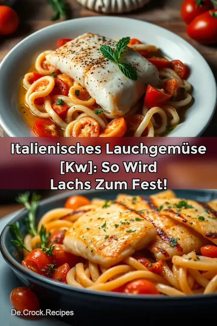 Italienisches Lauchgemüse [kw]: So wird Lachs zum Fest!