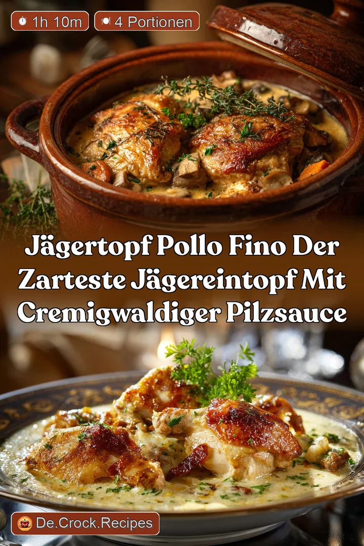 J&auml;gertopf Pollo Fino Der zarteste J&auml;gerEintopf mit cremigwaldiger Pilzsauce
