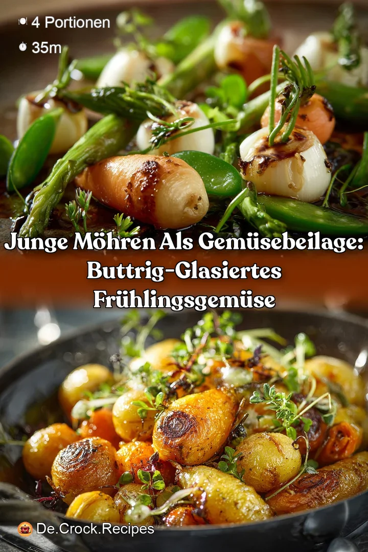 Junge M&ouml;hren als Gem&uuml;sebeilage: Buttrig-glasiertes Fr&uuml;hlingsgem&uuml;se