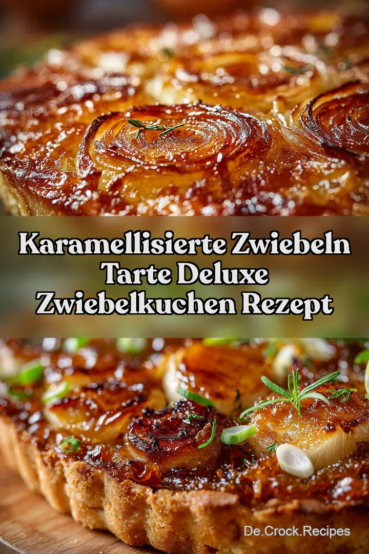 Karamellisierte Zwiebeln Tarte Deluxe Zwiebelkuchen Rezept
