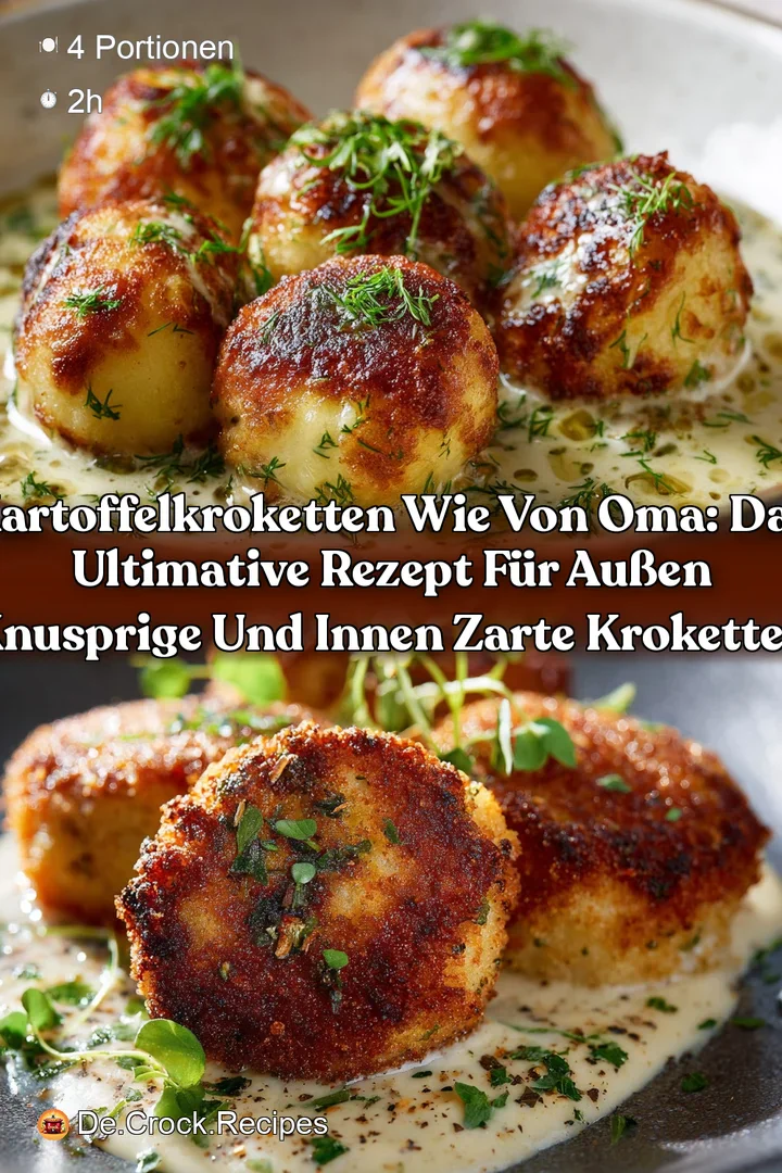 Kartoffelkroketten wie von Oma: Das ultimative Rezept f&uuml;r au&szlig;en knusprige und innen zarte Kroketten