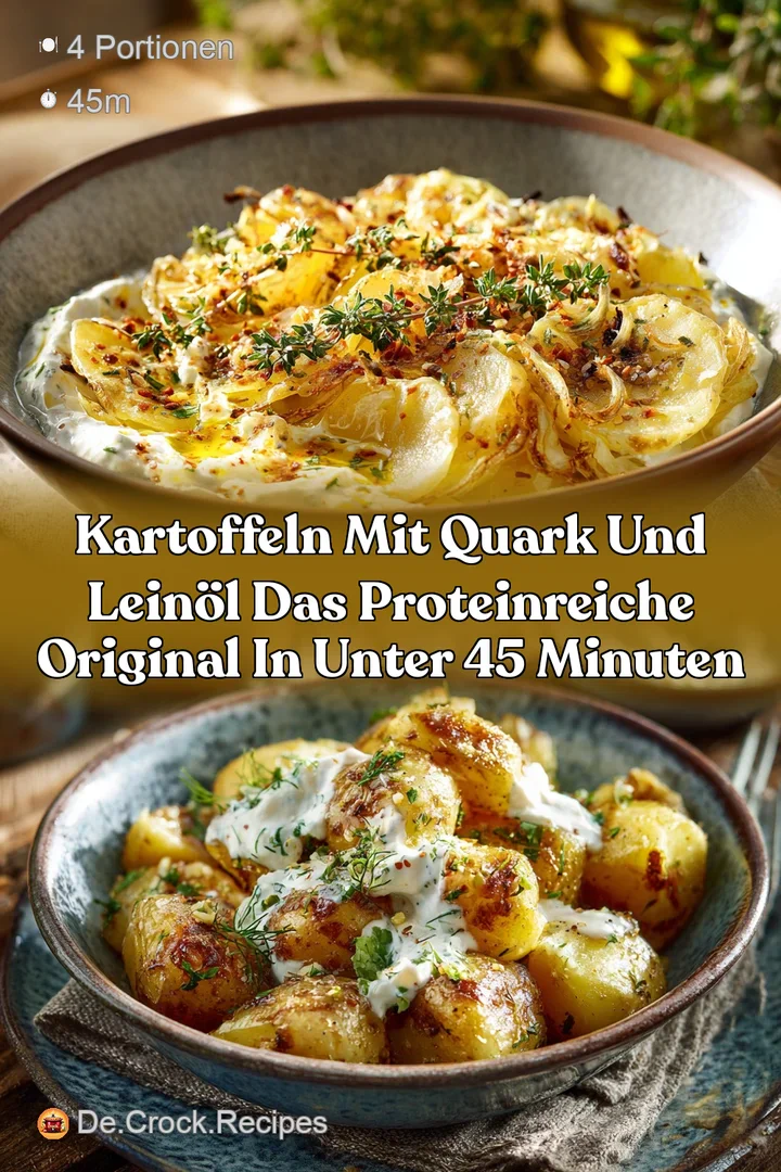 Kartoffeln mit Quark und Lein&ouml;l Das proteinreiche Original in unter 45 Minuten