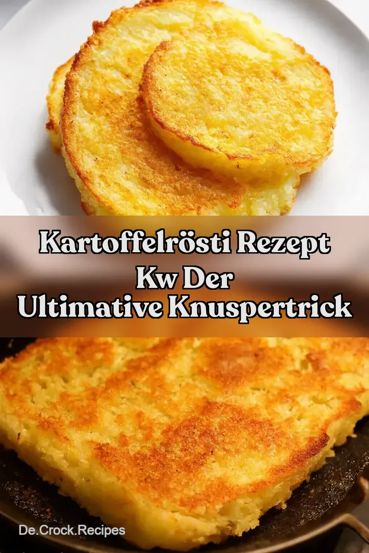 Kartoffelr&ouml;sti Rezept kw Der ultimative KnusperTrick