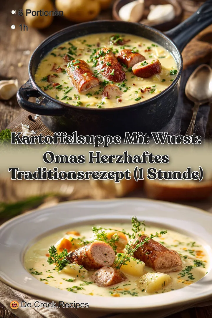 Kartoffelsuppe mit Wurst: Omas herzhaftes Traditionsrezept (1 Stunde)