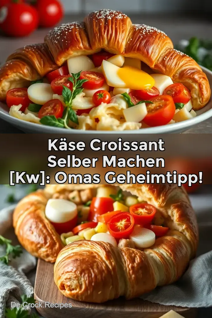 Käse Croissant selber machen [kw]: Omas Geheimtipp!