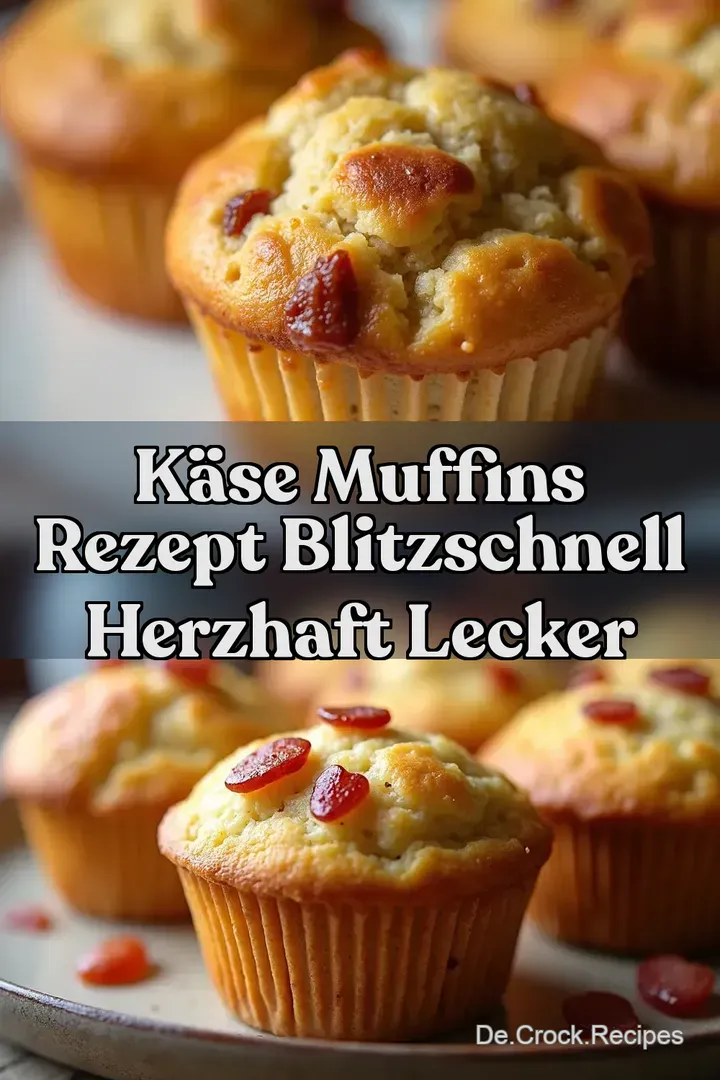 K&auml;se Muffins Rezept Blitzschnell Herzhaft Lecker