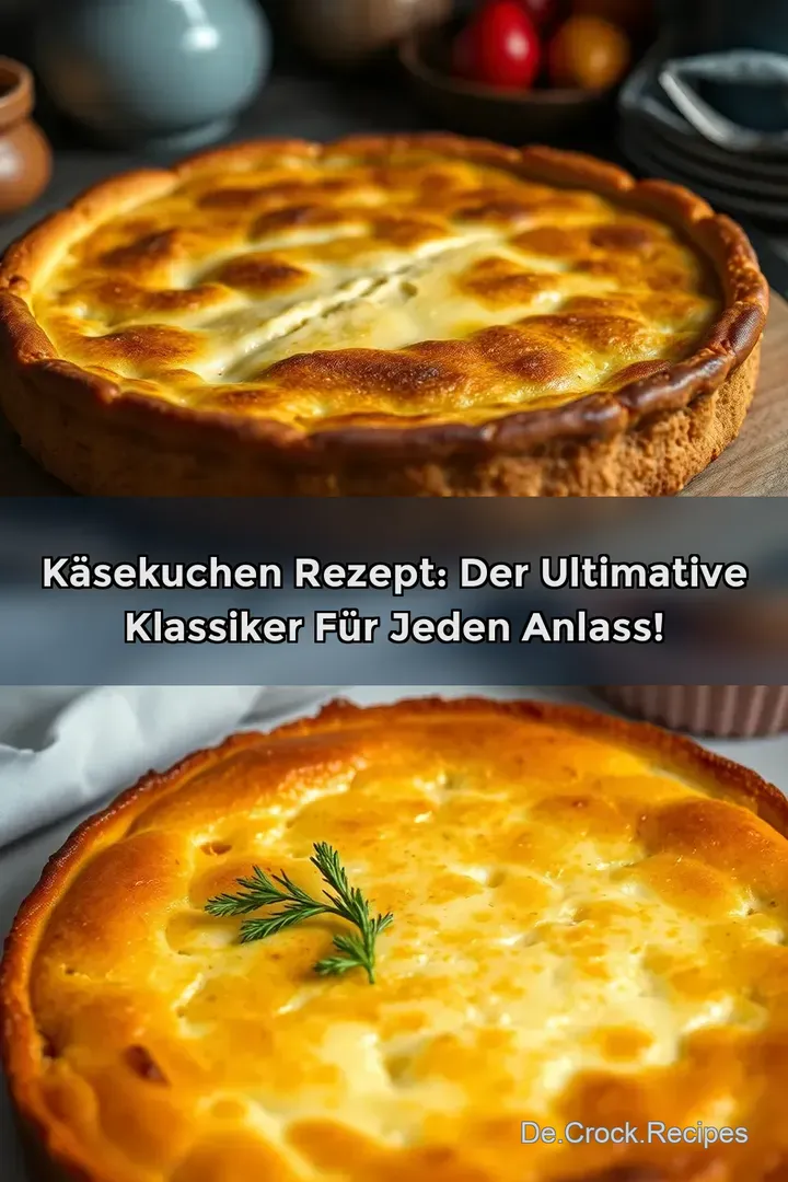 Käsekuchen Rezept: Der ultimative Klassiker für jeden Anlass!