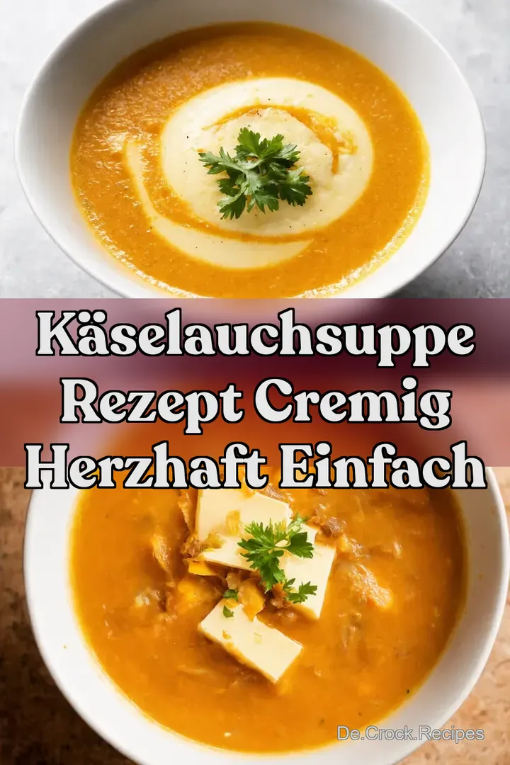 K&auml;seLauchSuppe Rezept Cremig Herzhaft Einfach