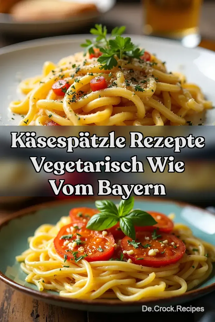 K&auml;sesp&auml;tzle Rezepte Vegetarisch wie vom Bayern
