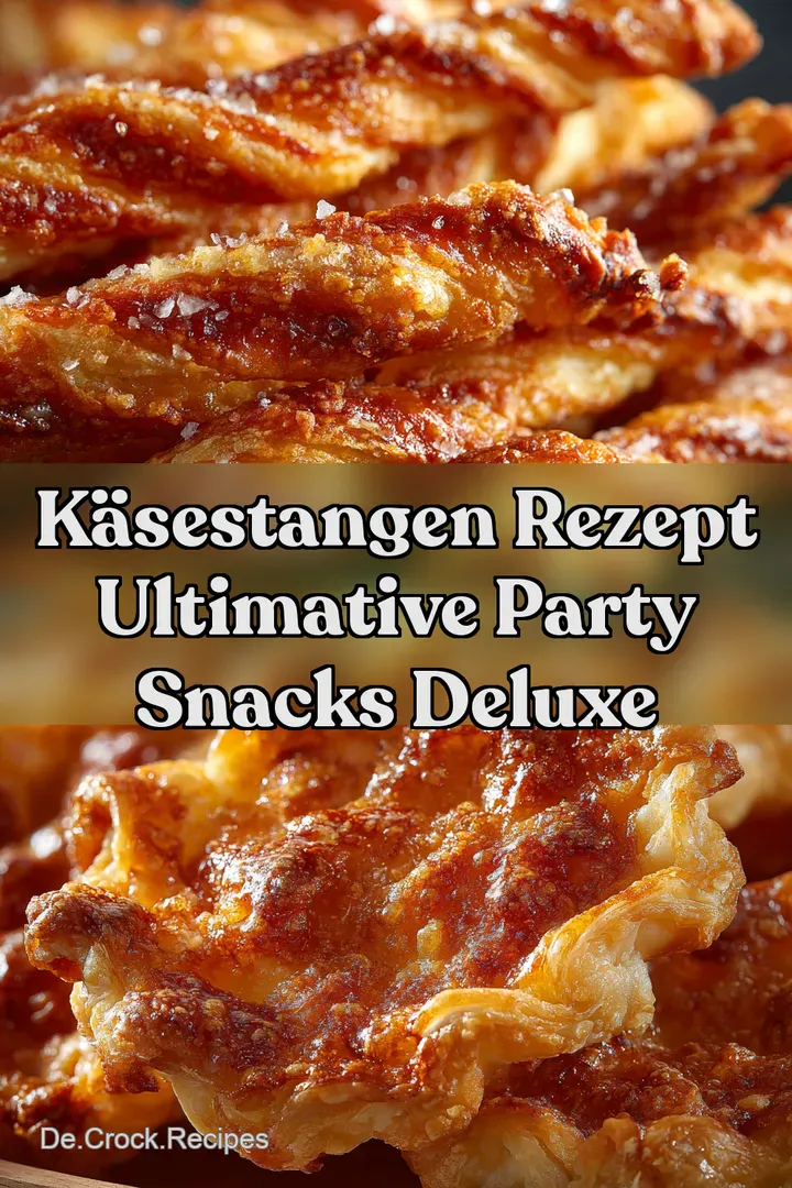 K&auml;sestangen Rezept Ultimative Party Snacks Deluxe