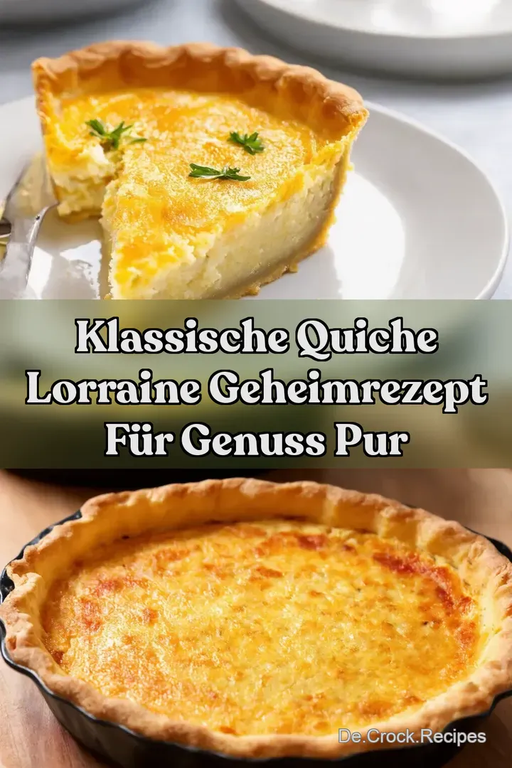 Klassische Quiche Lorraine Geheimrezept f&uuml;r Genuss pur