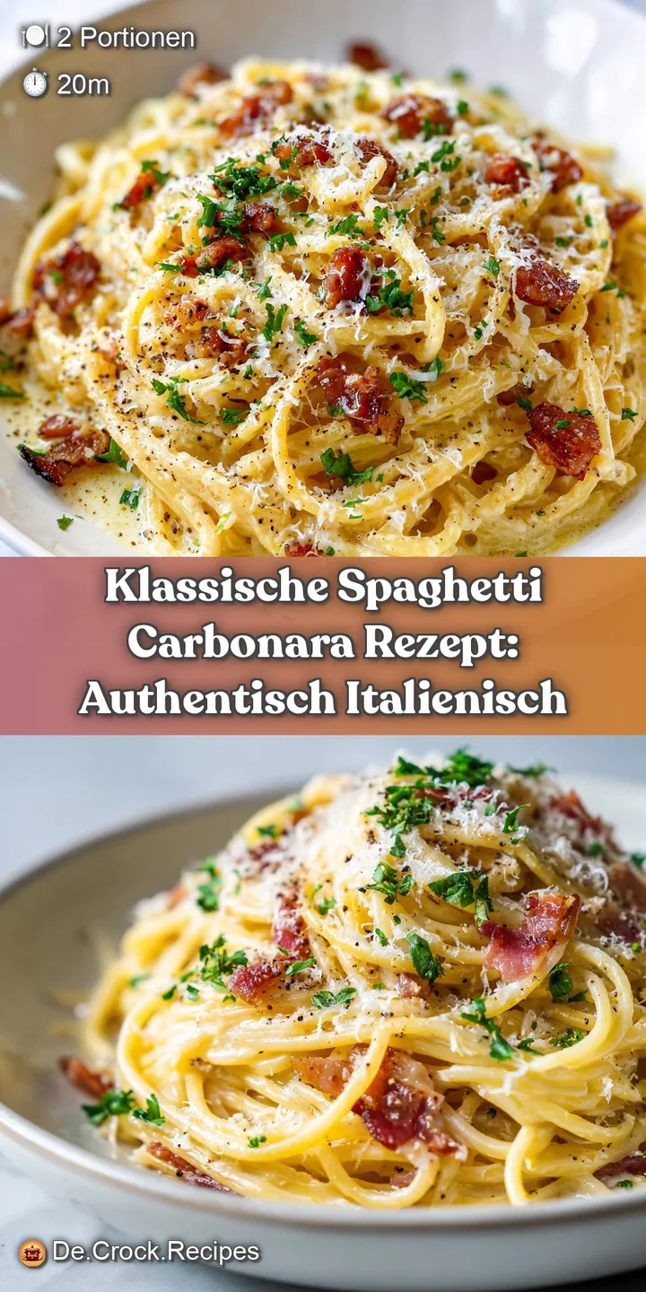 Close-up of glistening spaghetti carbonara, rich egg yolk clinging to the noodles, speckles of crispy pancetta and freshly...