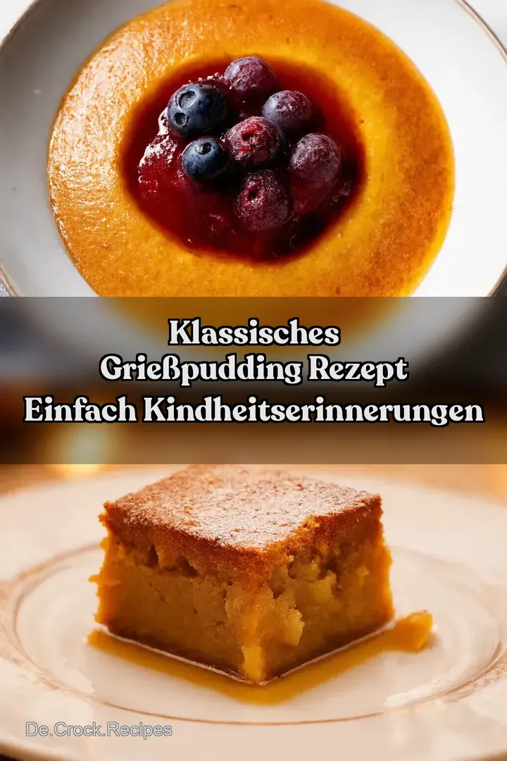 Klassisches Grie&szlig;pudding Rezept Einfach Kindheitserinnerungen