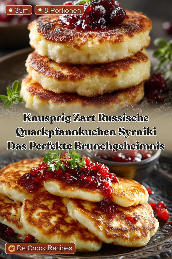 Knusprig Zart Russische Quarkpfannkuchen Syrniki Das perfekte BrunchGeheimnis