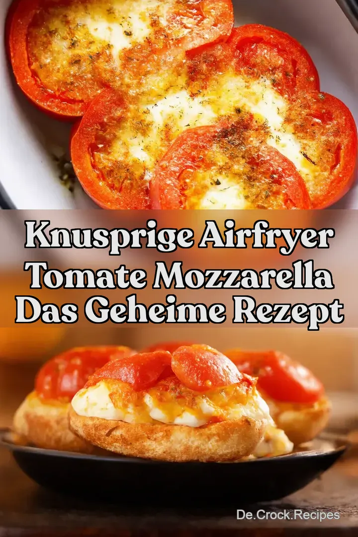 Knusprige Airfryer Tomate Mozzarella Das Geheime Rezept