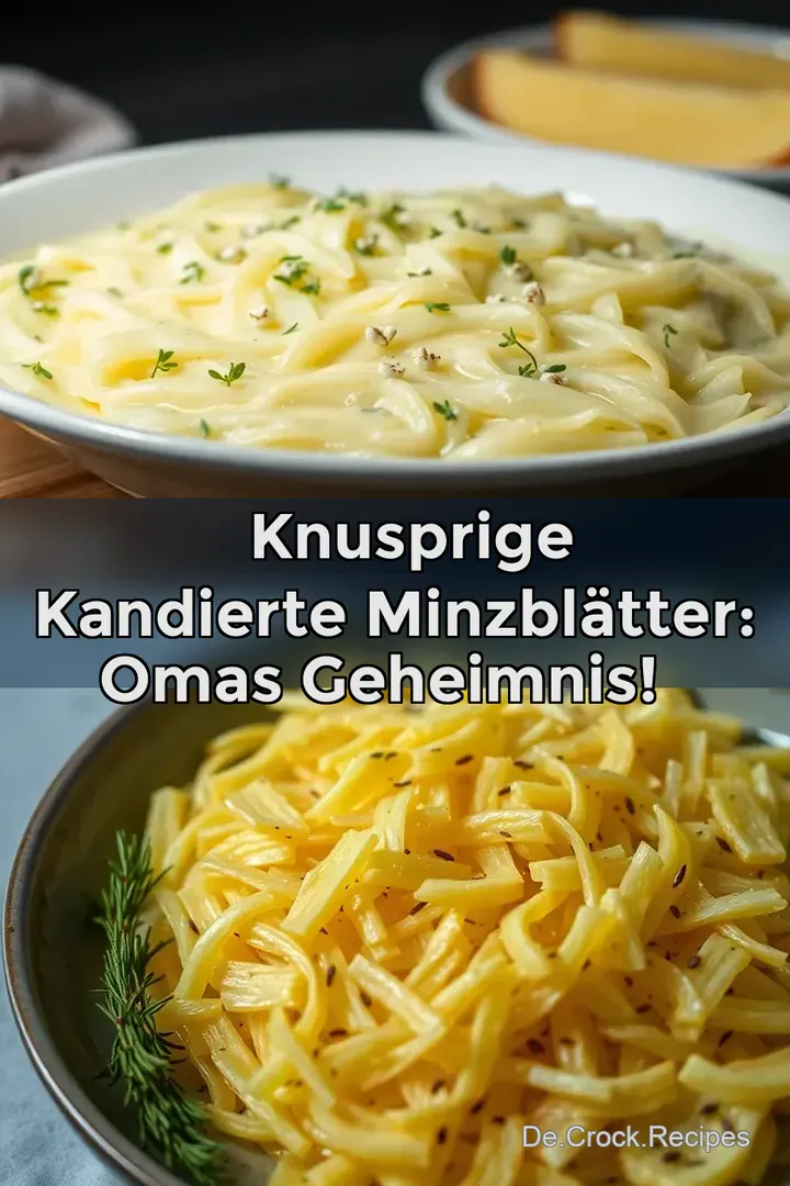 ✨ Knusprige Kandierte Minzblätter: Omas Geheimnis! ✨