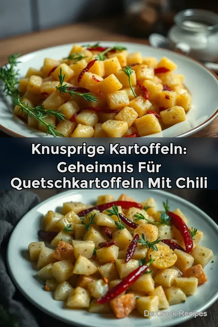 Knusprige Kartoffeln: Geheimnis für Quetschkartoffeln mit Chili