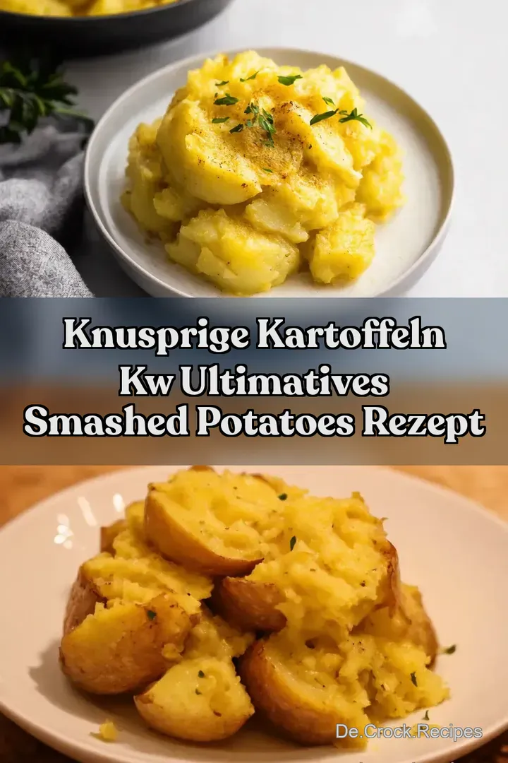 Knusprige Kartoffeln kw Ultimatives Smashed Potatoes Rezept