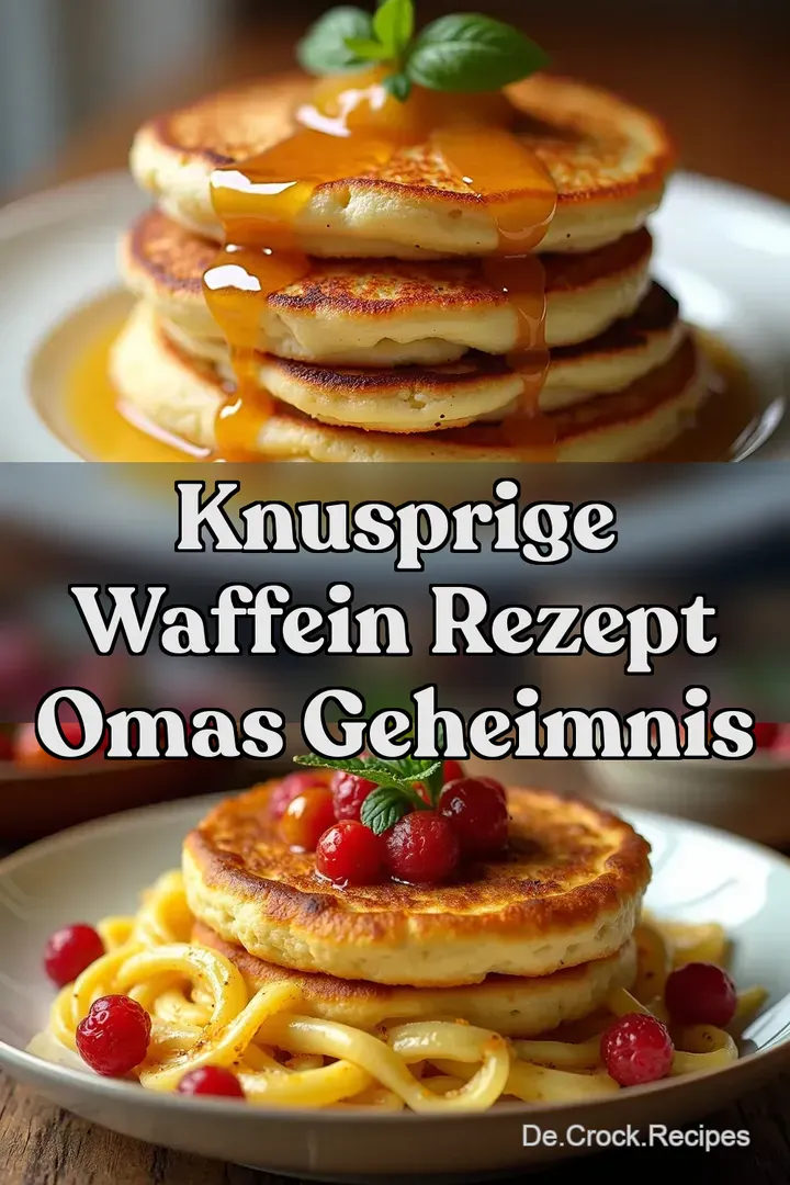 Knusprige waffein rezept Omas Geheimnis