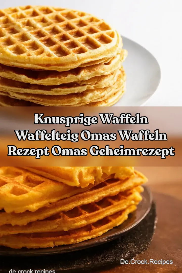 Knusprige Waffeln Waffelteig Omas Waffeln Rezept Omas Geheimrezept