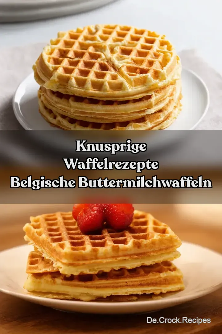 Knusprige Waffelrezepte Belgische ButtermilchWaffeln