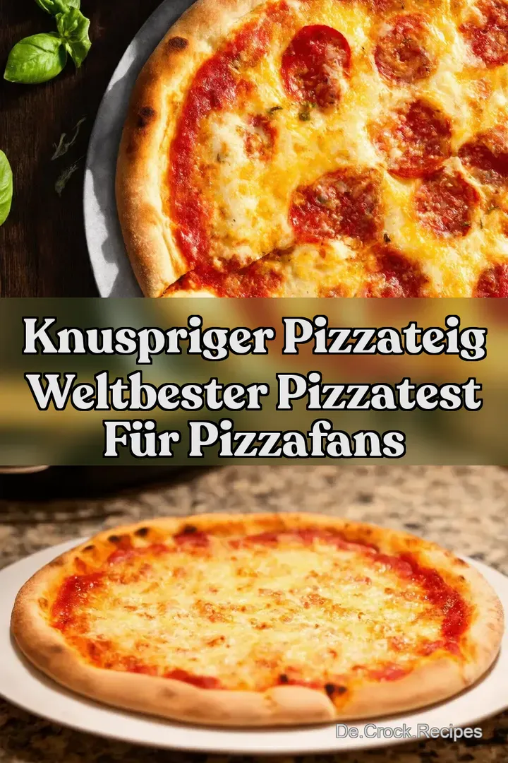 Knuspriger Pizzateig Weltbester Pizzatest f&uuml;r PizzaFans