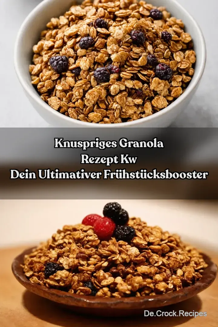 Knuspriges Granola Rezept kw Dein Ultimativer Fr&uuml;hst&uuml;cksBooster