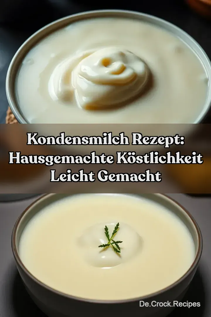 Kondensmilch Rezept: Hausgemachte Köstlichkeit Leicht Gemacht