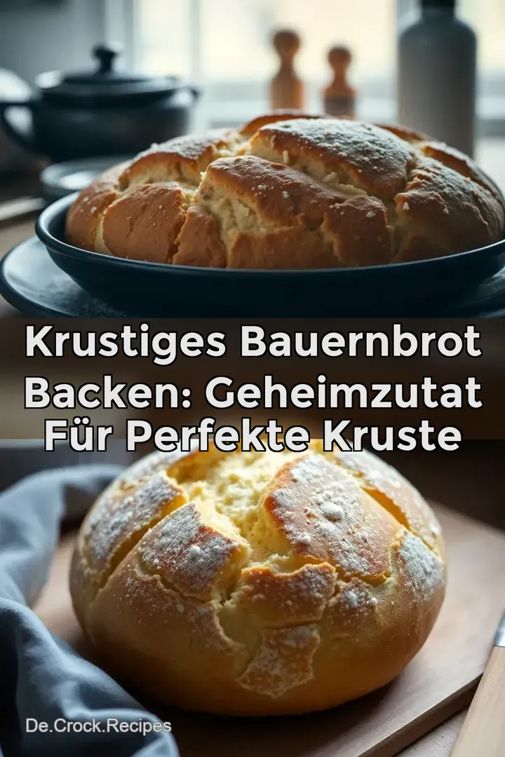 Krustiges Bauernbrot Backen: Geheimzutat für Perfekte Kruste