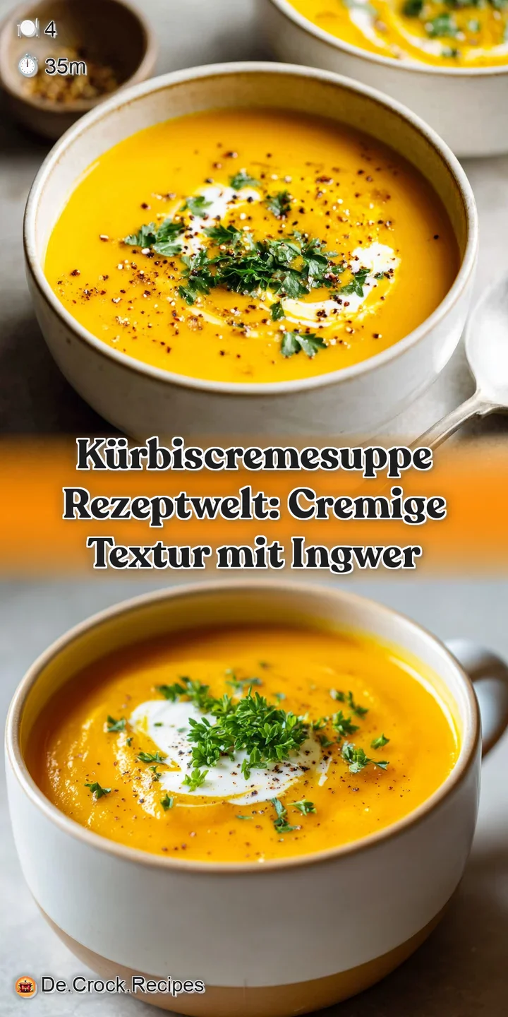 Close-up of velvety smooth pumpkin soup; swirls of coconut milk create a marbled effect. Steam rises invitingly.