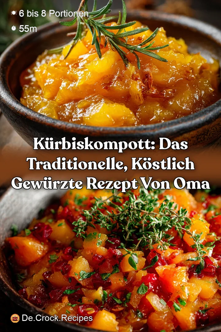 K&uuml;rbiskompott: Das traditionelle k&ouml;stlich gew&uuml;rzte Rezept von Oma
