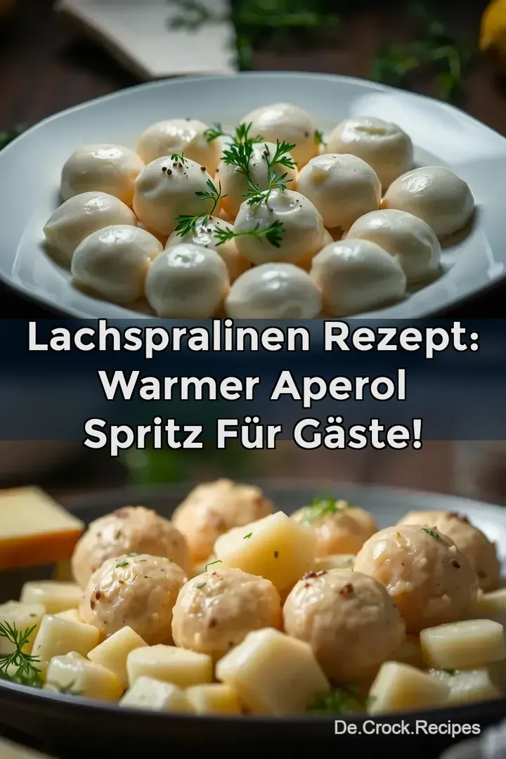 Lachspralinen Rezept: Warmer Aperol Spritz für Gäste!