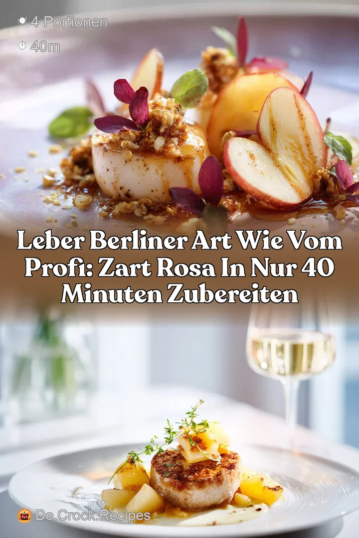 Leber Berliner Art wie vom Profi: Zart rosa in nur 40 Minuten zubereiten