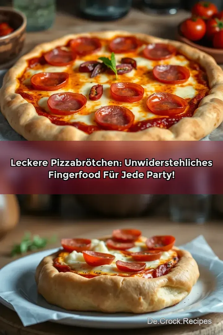 Leckere Pizzabrötchen: Unwiderstehliches Fingerfood für jede Party!