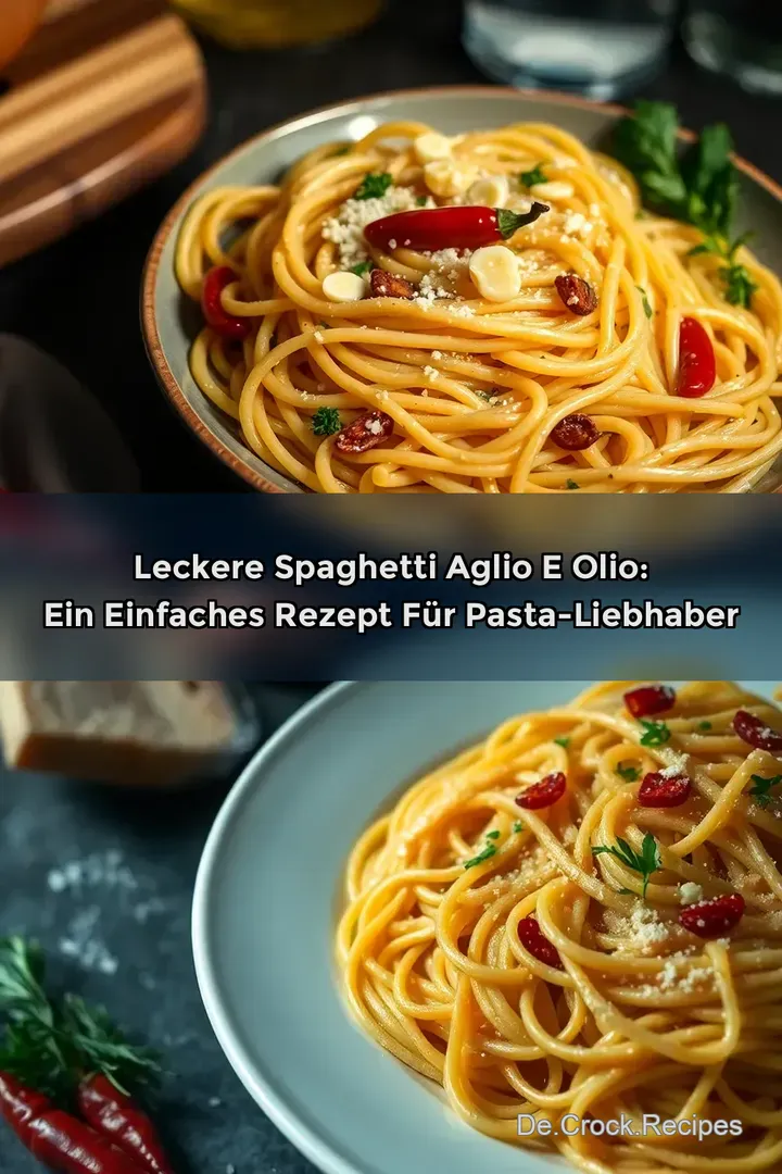 Leckere Spaghetti Aglio e Olio: Ein Einfaches Rezept für Pasta-Liebhaber