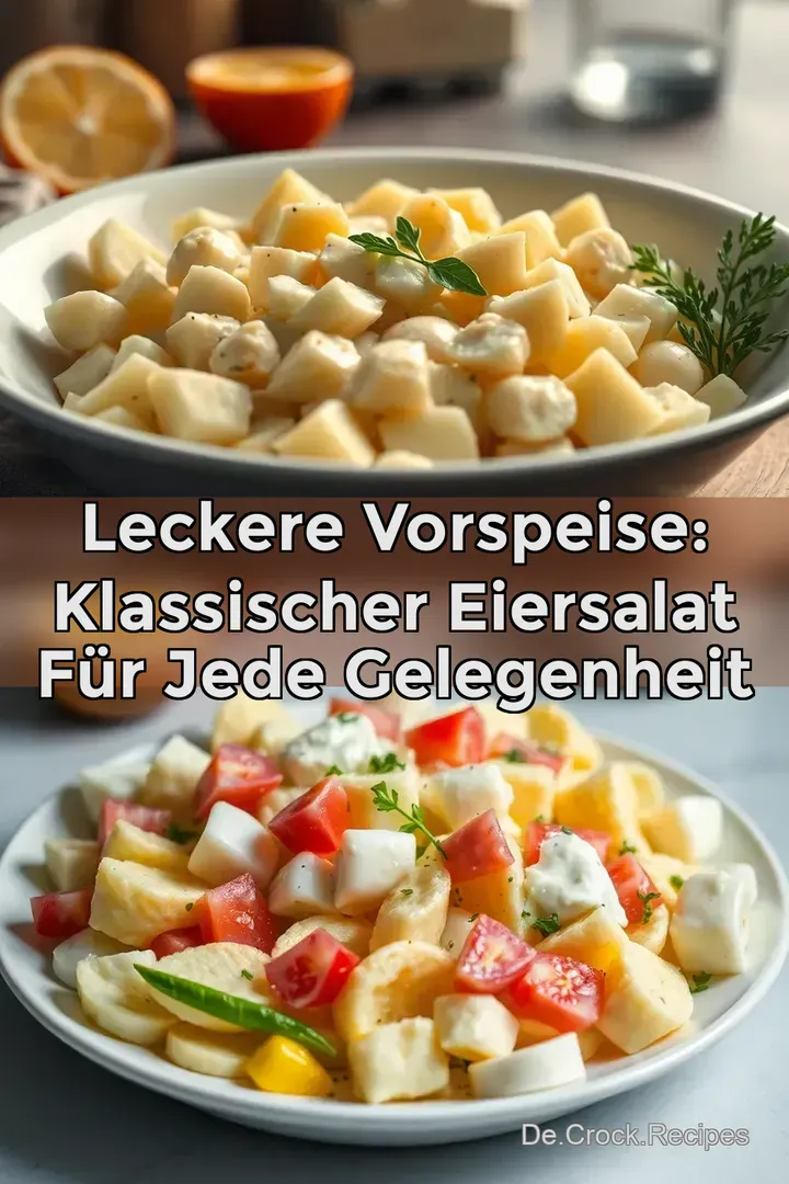 Leckere Vorspeise: Klassischer Eiersalat für jede Gelegenheit