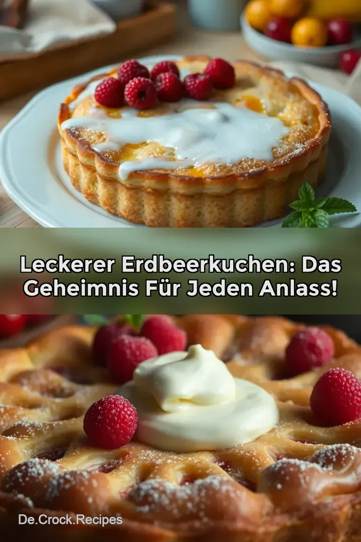 Leckerer Erdbeerkuchen: Das Geheimnis für jeden Anlass!