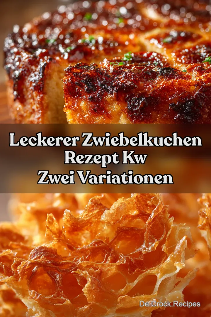 Leckerer Zwiebelkuchen Rezept kw Zwei Variationen