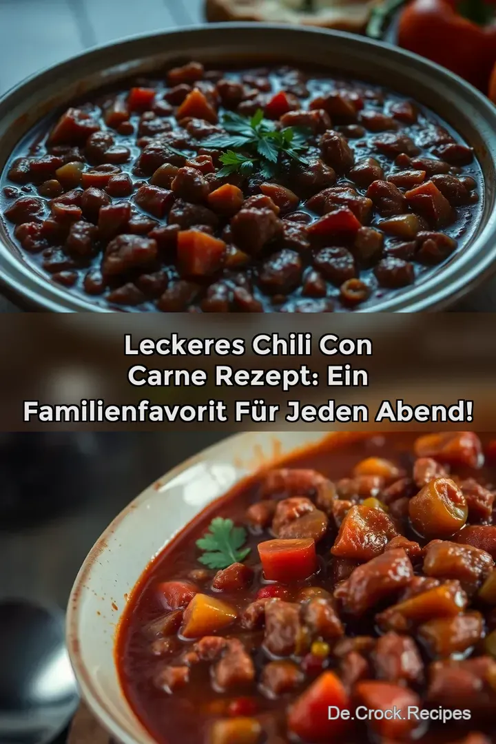 Leckeres Chili con Carne Rezept: Ein Familienfavorit für jeden Abend!