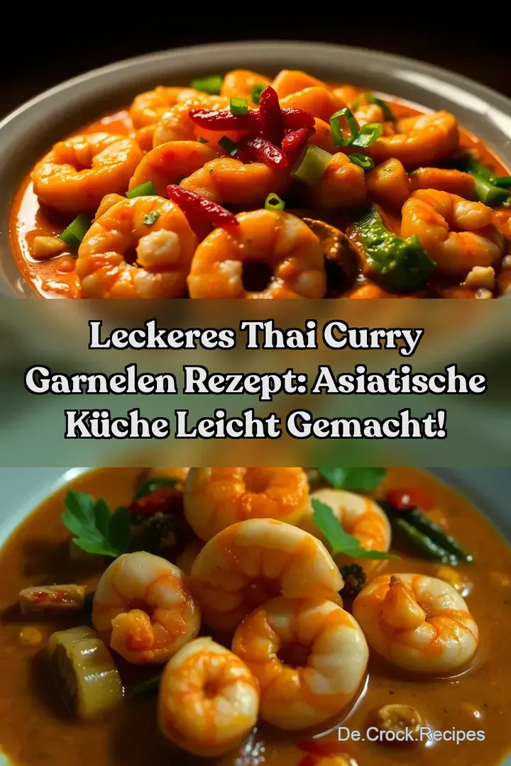 Leckeres Thai Curry Garnelen Rezept: Asiatische Küche leicht gemacht!