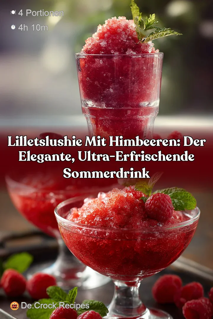 LilletSlushie mit Himbeeren: Der elegante ultra-erfrischende Sommerdrink