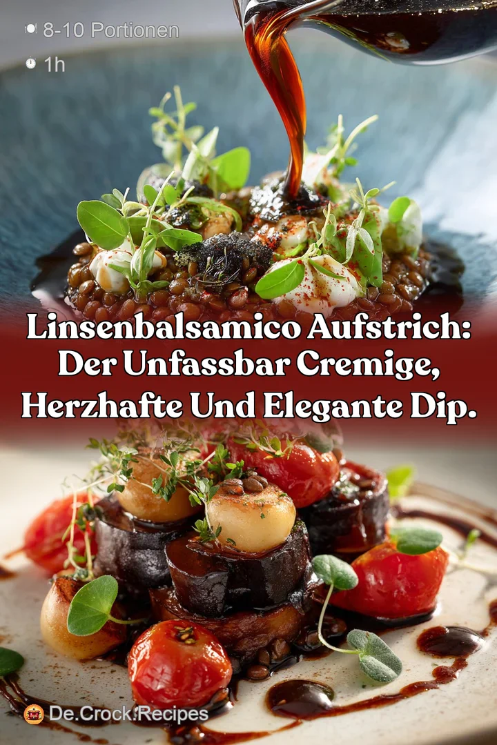 LinsenBalsamico Aufstrich: Der unfassbar cremige herzhafte und elegante Dip.