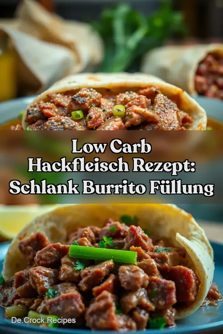 Low Carb Hackfleisch Rezept: Schlank Burrito Füllung