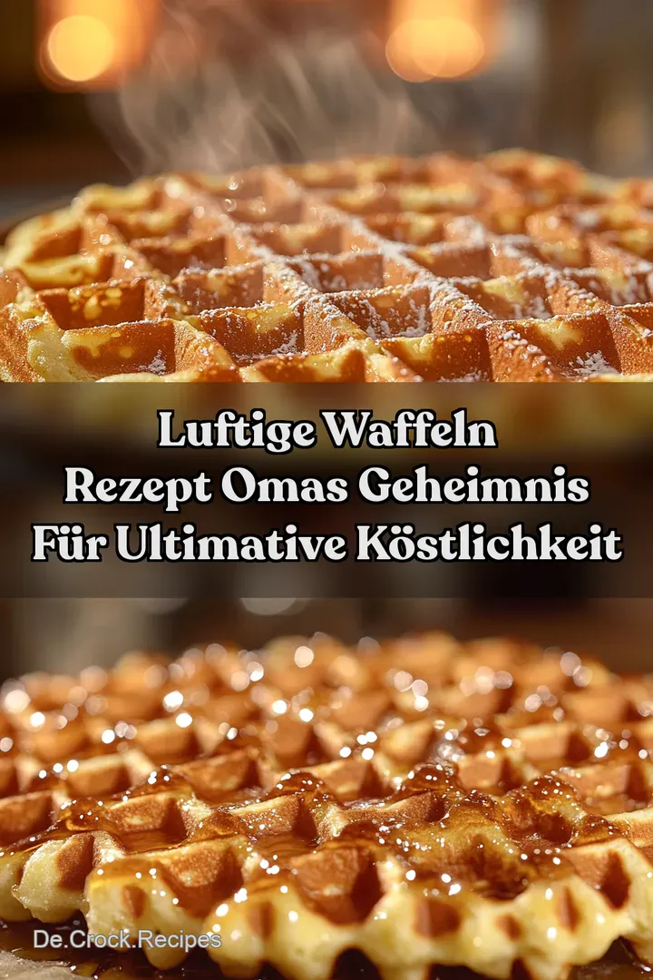 Luftige Waffeln Rezept Omas Geheimnis für Ultimative Köstlichkeit