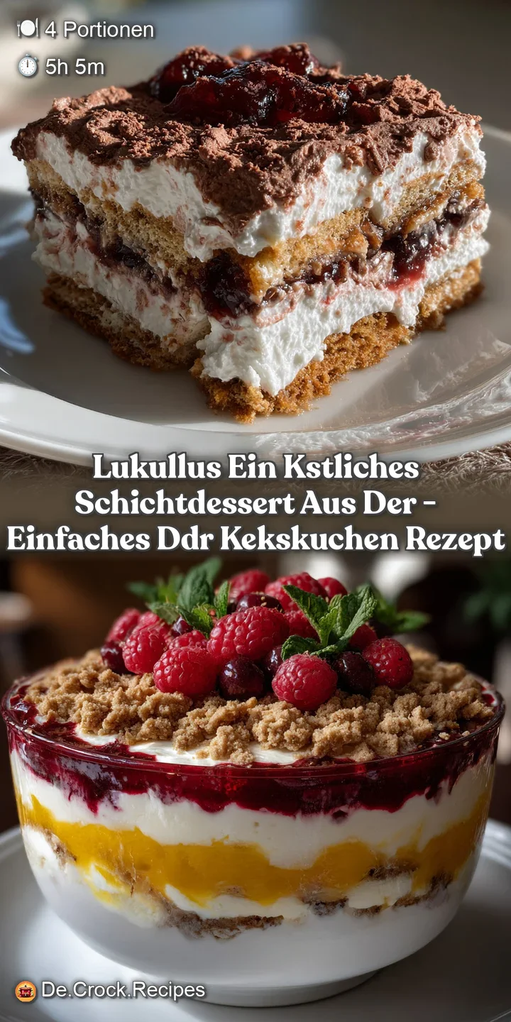 Lukullus Ein Kstliches Schichtdessert Aus Der - Einfaches DDR Kekskuchen Rezept