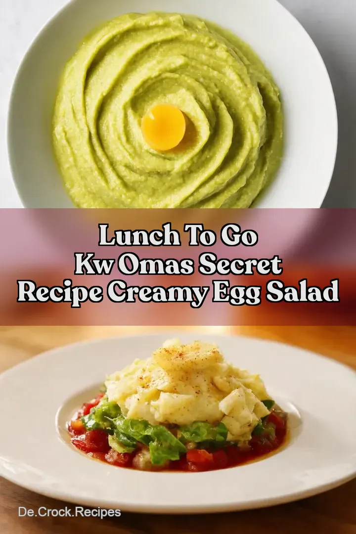 Lunch To Go kw Omas Secret Recipe Creamy Egg Salad
