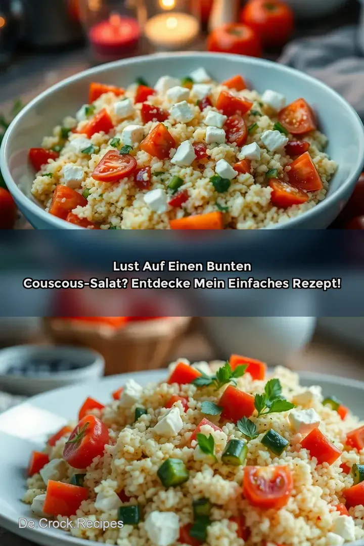 Lust auf einen bunten Couscous-Salat? Entdecke mein einfaches Rezept!